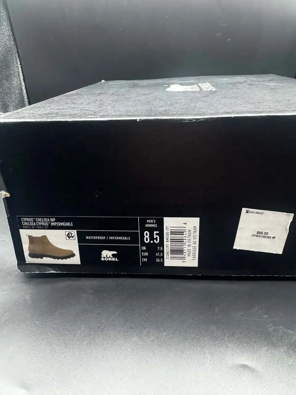 Sorel Cyprus Chelsea WP Men's Size 8.5 Khaki Waterproof Boots